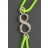 Bracelet Fil Vert Number Silver 8