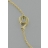 Bracelet Gold Number 9 or