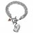 Bracelet GUESS Argenté multi chaines avec coeur