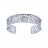 Bracelet jonc argent et oxydes