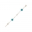 Bracelet marseillais or perle et turquoise