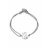 Bracelet mini duck argent lien gris