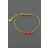 Bracelet noeud rouge