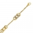 Bracelet Or 2 Tons avec oxydes