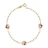 Bracelet or chat avec<a title='composition florale pour la saint-valentin' href='http://www.familyby.com/boutiques/detailCategorie/4211' style='text-decoration:none; color:#333'><strong> fleur</strong></a>