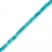 Bracelet or jaune et disque turquoise 19 cm