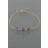 Bracelet Orion or et améthyste