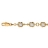 Bracelet plaqué or fantaisie grosses boules blanches 17+2cm