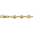 Bracelet plaqué or fantaisie pastilles 17+2,5cm