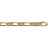 Bracelet plaqué or maille figaro 1+1 - 6mm / 21cm