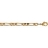 Bracelet plaqué or maille figaro 1+2 18cm