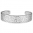 Bracelet rigide ouvert motif filigrane argent