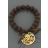 Bracelet Zoé Bonbon Marron choco panthère