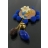 Broche Images d'épinal Bleu Edelweiss