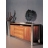 Buffet Pure en chêne massif et inox brossé