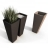 Cache pot déco noir Couleur Noir Matière Polyethylène