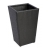 Cache pot noir extérieur - H 60 cm
