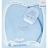 CAPE DE BAIN POUR BEBE BLEUE AVEC GANT