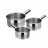 casseroles LACOR série de 3 casseroles Star 16 / 18 / 20 CM - 42003