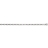 Chaine 1+1 3mm 50cm argent