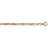 Chaine 1+2 3mm 50cm plaqué or