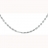 Chaine acier maille grain café 6mm 55cm