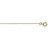 Chaine forçat 1,2mm 50cm plaqué or