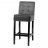 Chaise de bar velvet anthracite Cabaret