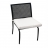 Chaise de jardin Jonko en métal ajouré
