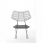 Chaise design noire Alieno