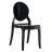 Chaise design Régence noire