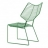 Chaise design verte Alieno