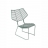 Chaise design verte foncée Alieno