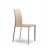 Chaise en cuir recyclé blanc