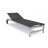 Chaise longue de jardin shiny pink