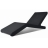 Chaise longue extérieur design noire WOK