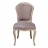 Chaise Mademoiselle lin marron glacé