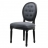 Chaise médaillon noire