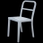 Chaise métal LOFT Couleur Blanc Matière Métal