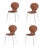 Chaises ELITE NOYER (X4)