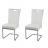 Chaises inox blanches None (X2)