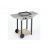 Chariot barbecue et plancha ROLLER GRILL CHPS 400 pour plancha 40 cm