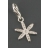 Charms<a title='composition florale pour la saint-valentin' href='http://www.familyby.com/boutiques/detailCategorie/4211' style='text-decoration:none; color:#333'><strong> fleur</strong></a> argentée strass