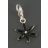 Charms fleur noire