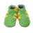 Chaussons bébé cuir souple - Footy Vert