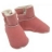 Chaussons-Botillons bébé peau d'agneau - Rose