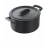 COCOTTE RONDE NOIR EFFET FONTE 20CL AVEC COUVERCLE BELLE CUISINE prodes2 Noir fonte -