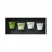 COFFRET NOIR 8 CL VERT LIME/VERT SATINE/BLANC KILIMANDJARO/BLANC