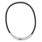 Collier acier et caoutchouc motif Salamandre - 45cm