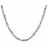 Collier acier femme maille olives